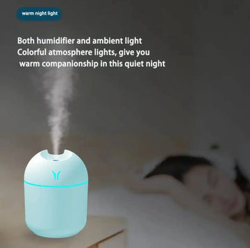 Portable Mini Air Humidifier USB Desktop Humidifier for Car Bedroom Air Diffuser Fogger Mist Maker Sprayer with LED Night Lamp Ratings 93
