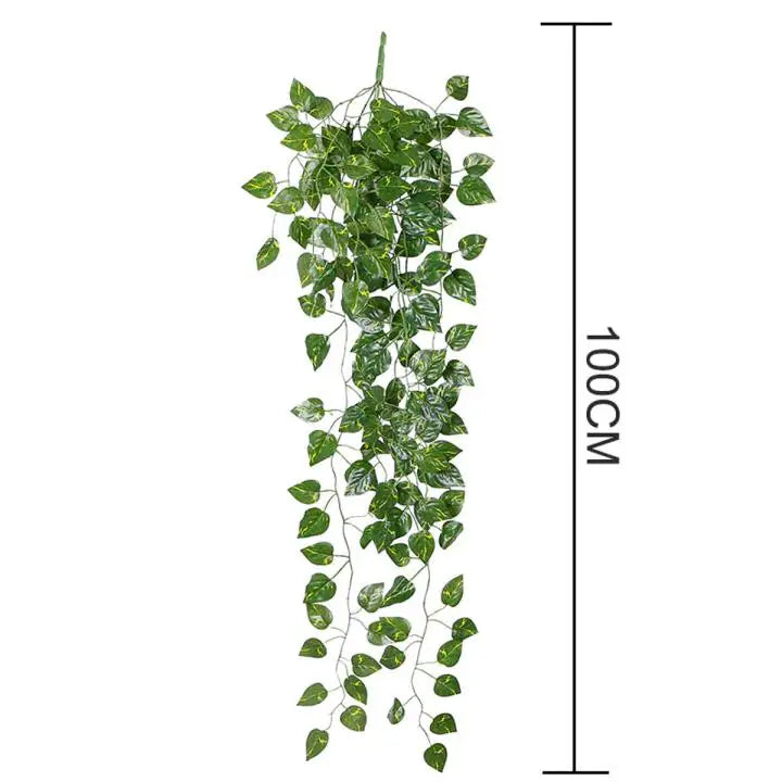 Artificial Money Plant Wall Decoration Hanging Vines 33x23.6x8cm