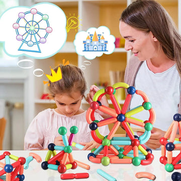 43 Reviews Magnetic Sticks Building Blocks | Early Learning Toy