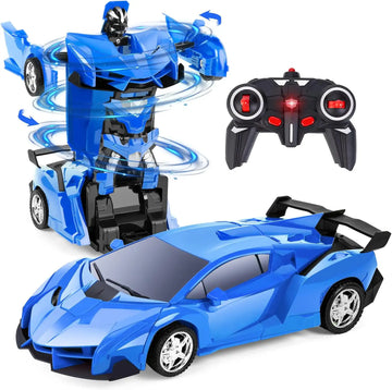 ### Shot Title   **Remote Control Transforming Car Robot | 2.4G 1:12 Scale | One-Button Transformation \+ 360° Drifting**
