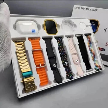 i20 Ultra Max Smart Watch 10-in-1 Set with Earbuds