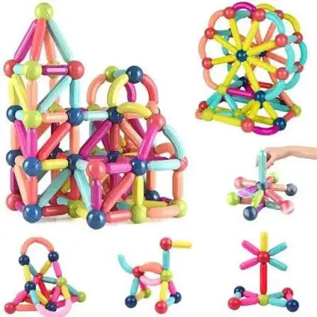 43 Reviews Magnetic Sticks Building Blocks | Early Learning Toy